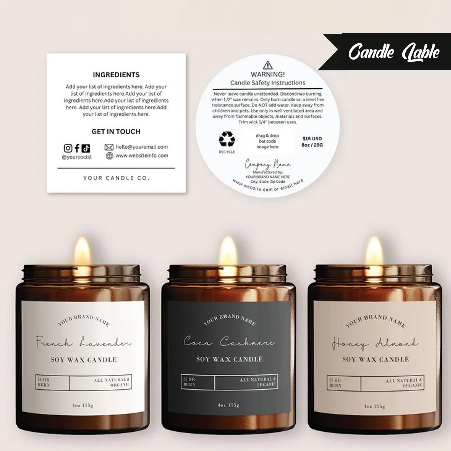 candle label design ideas