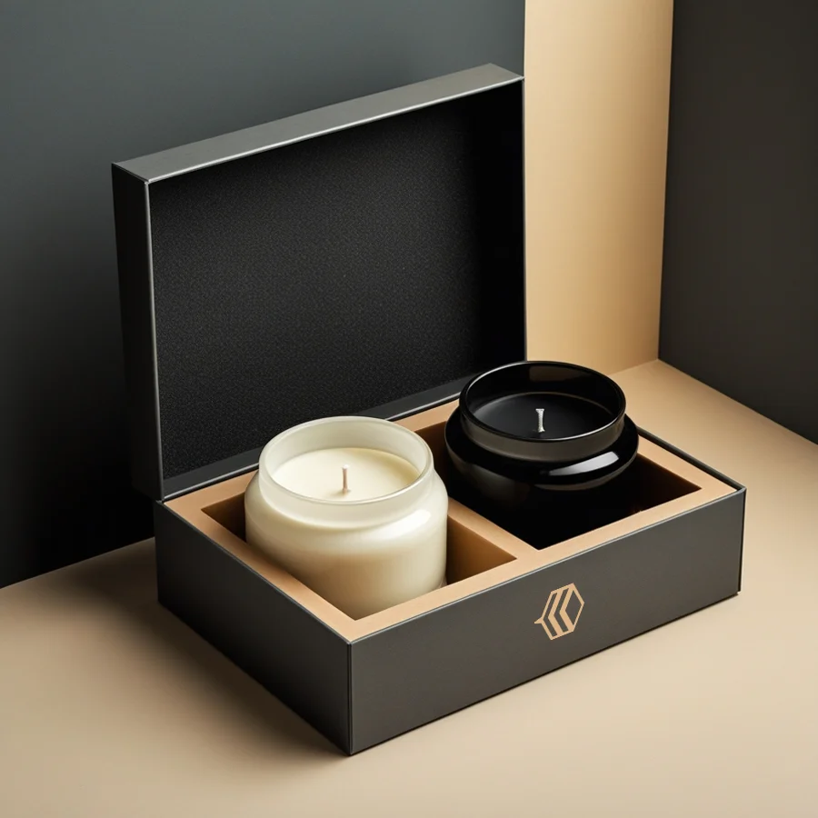 Christmas candle gift box