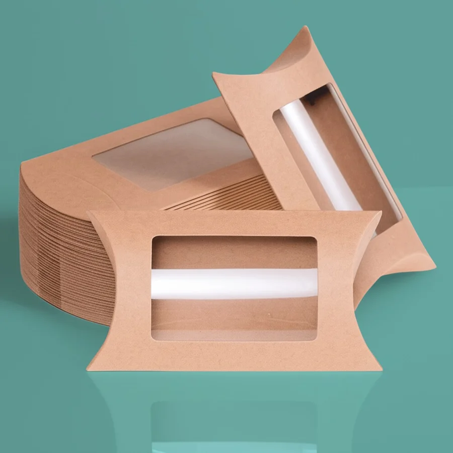 large Kraft pillow boxes