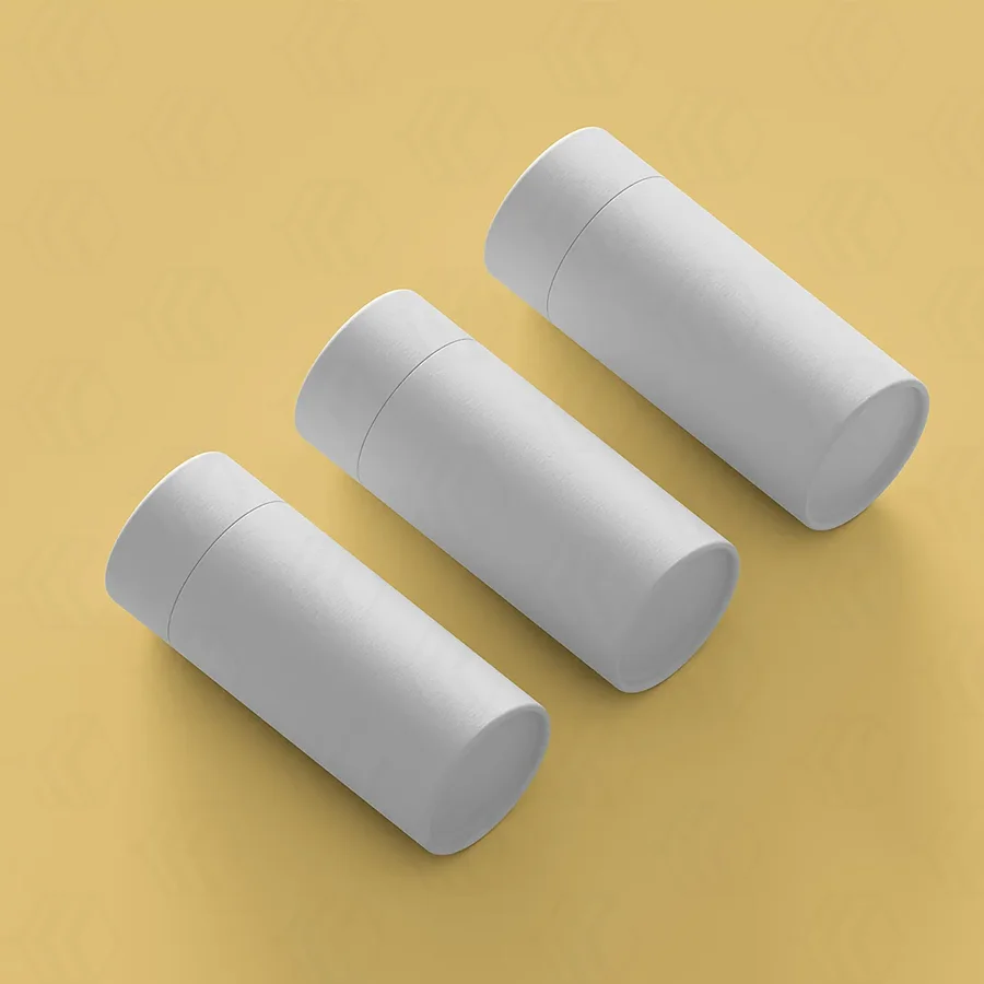 white cardboard tube packaging