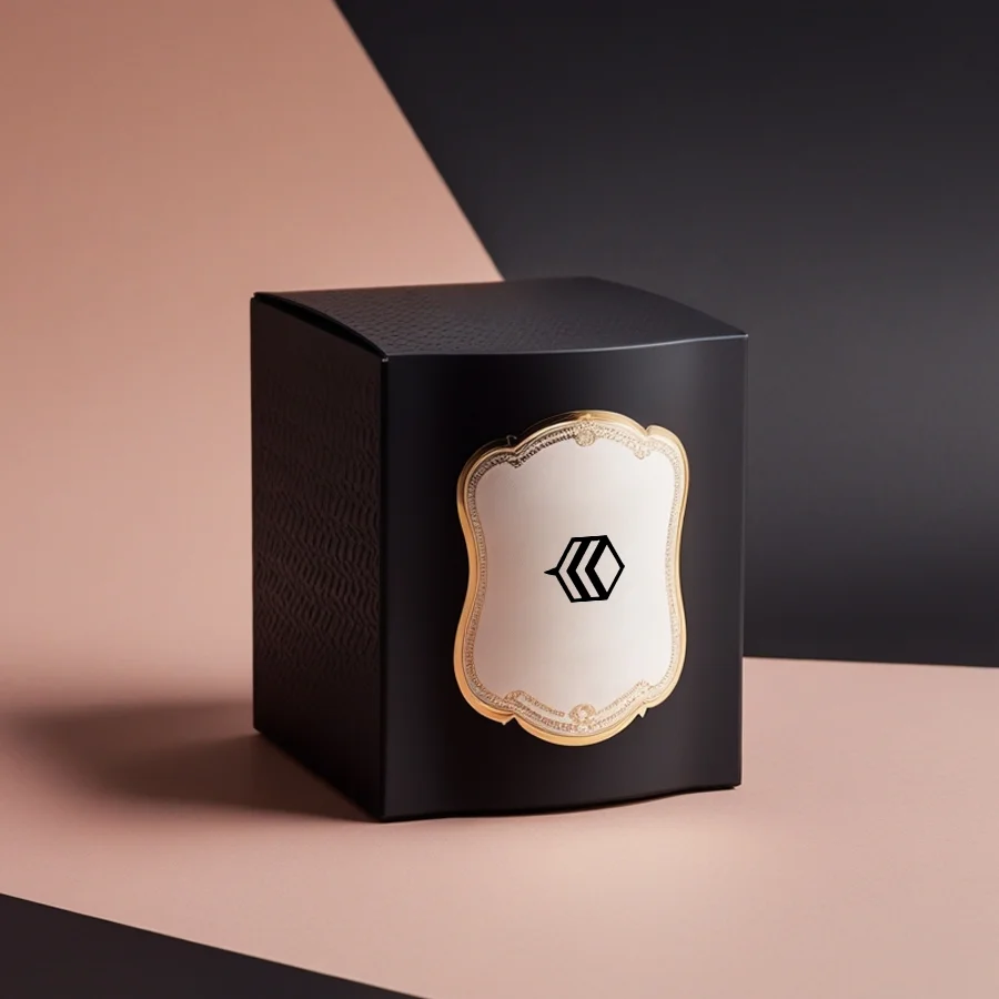 custom black candle boxes