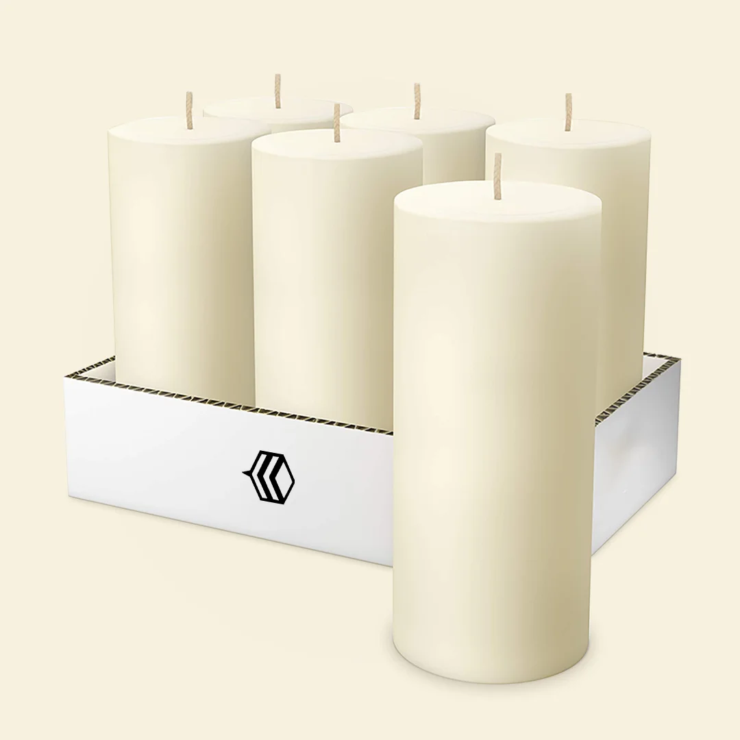 pillar candle packaging