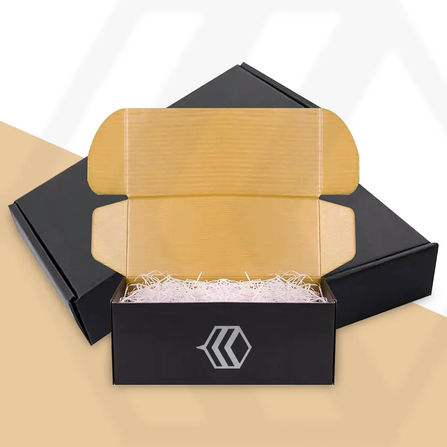 Custom Black Corrugated Boxes
