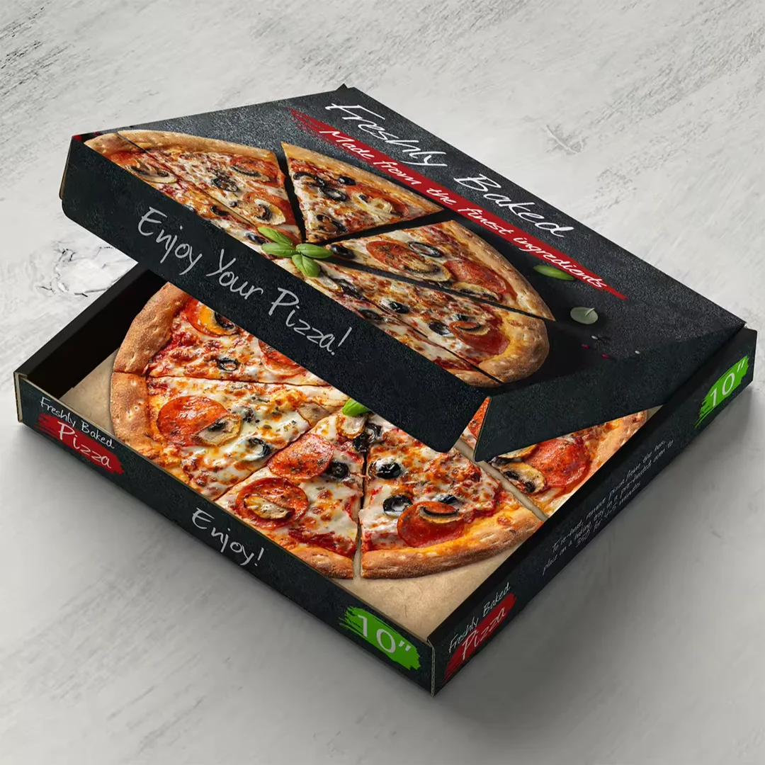 black pizza boxes wholesale