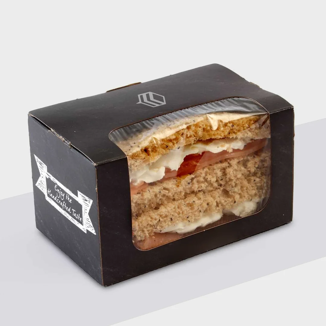 black sandwich box