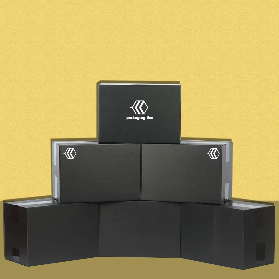 corrugated box black