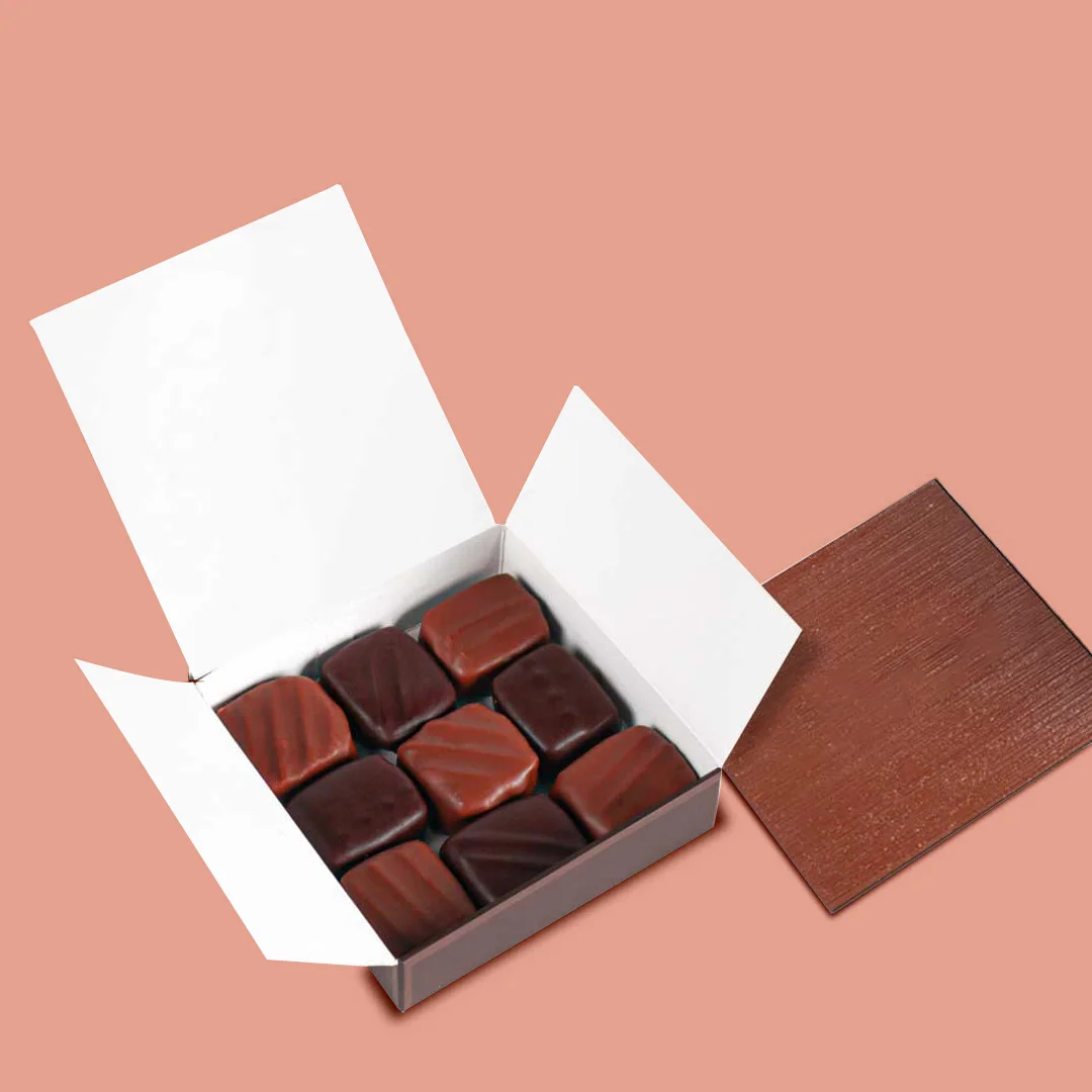 small boxes of chocolates