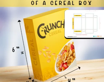 average dimensions of a cereal box
