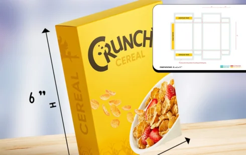 average dimensions of a cereal box