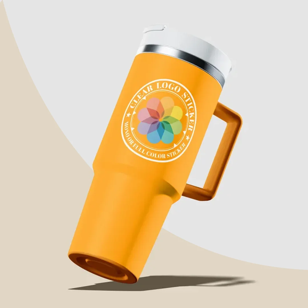 custom white vinyl Stickers