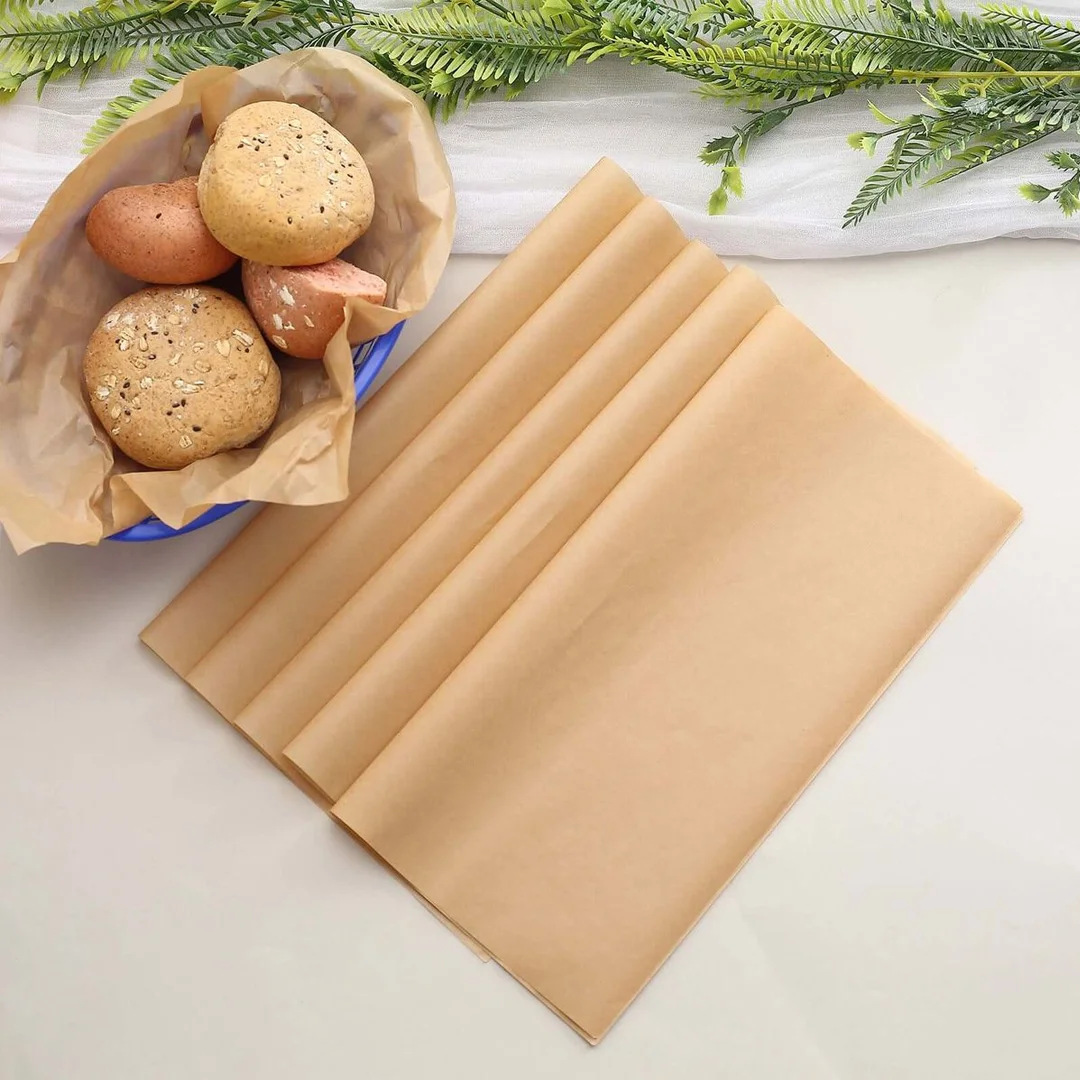 brown food wrapping paper