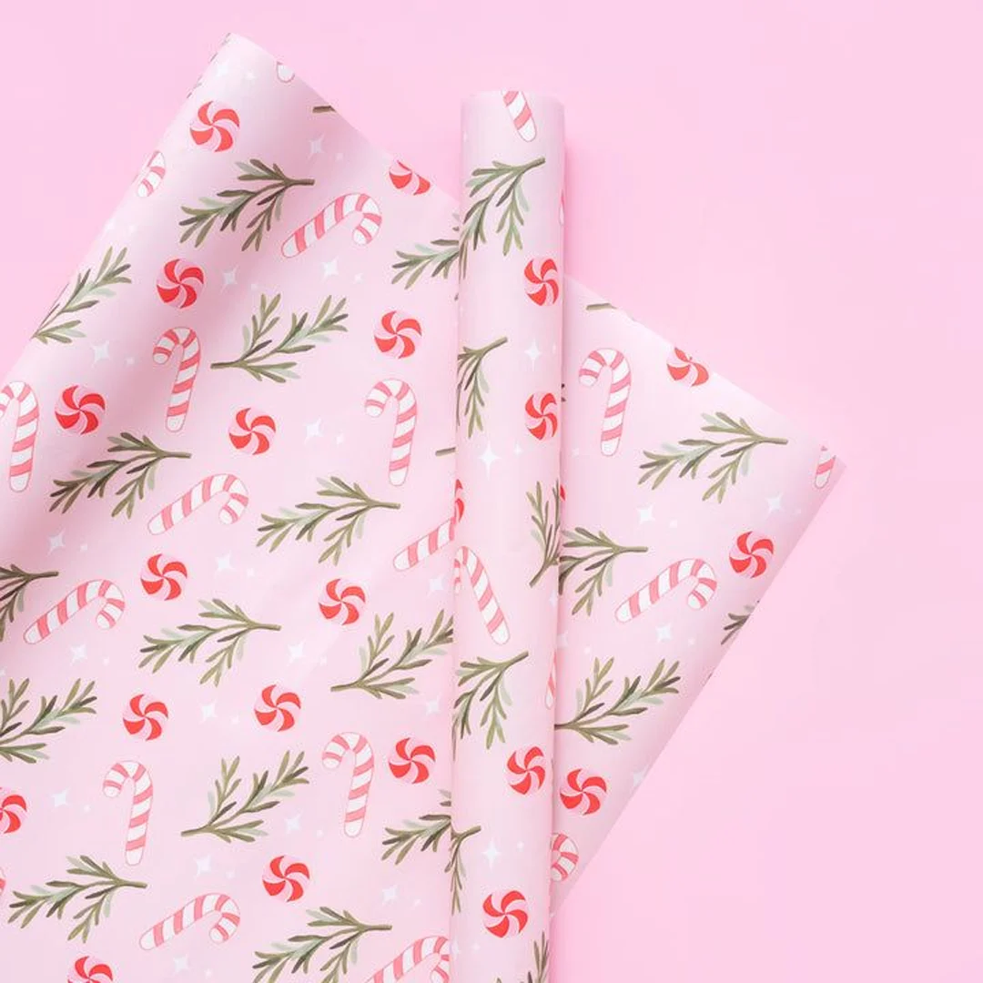 pink christmas paper ideas