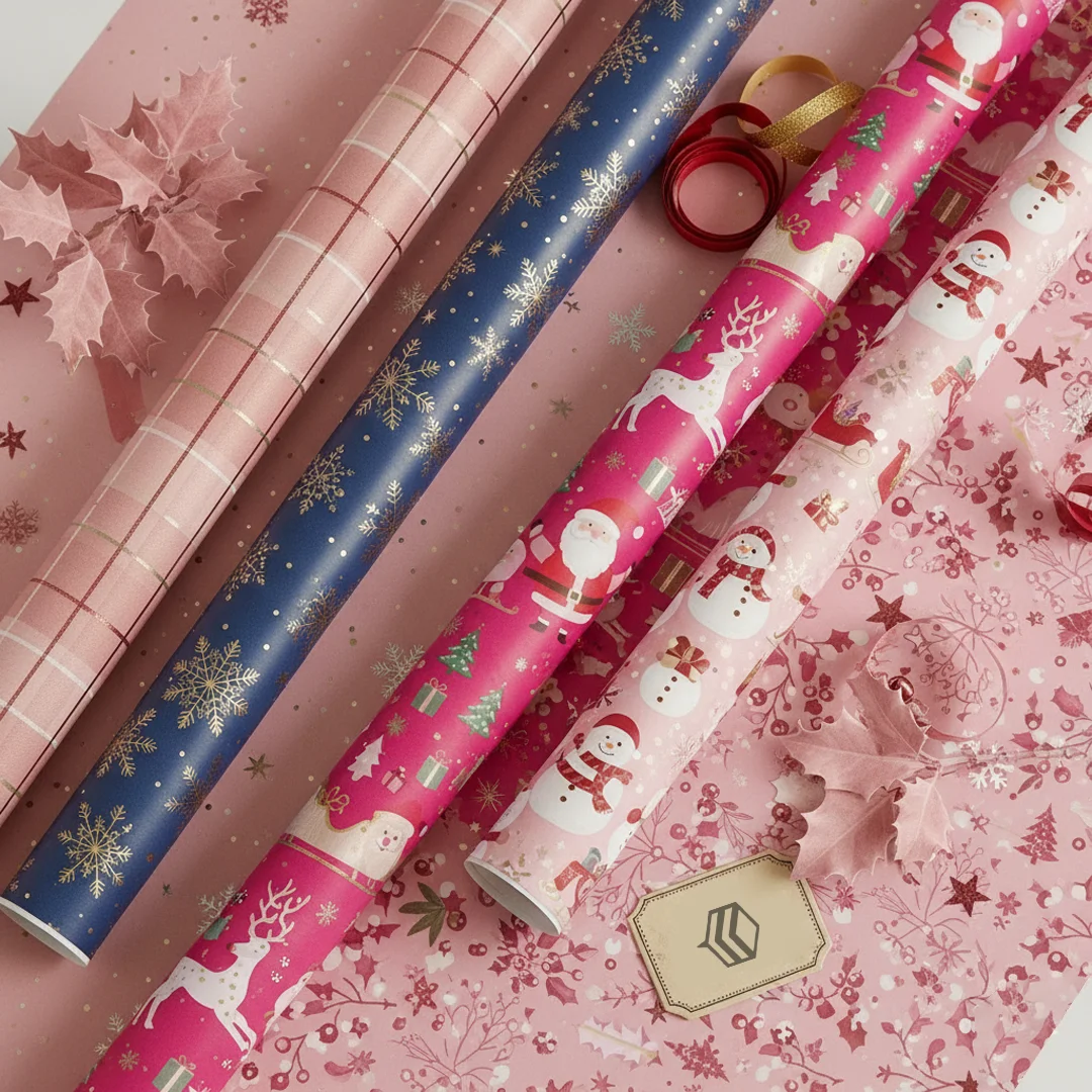 Pink Christmas Paper 