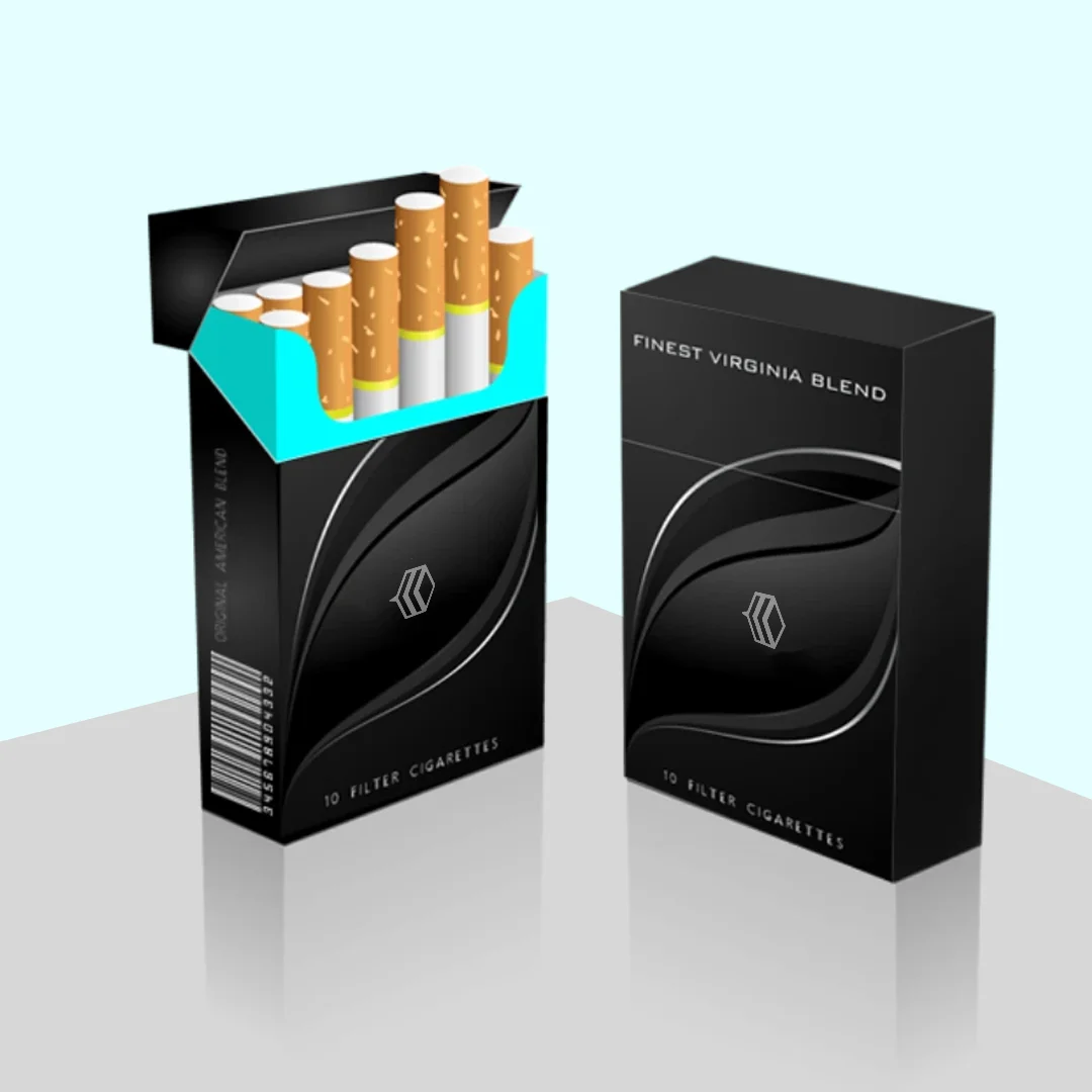 best black Cigarette box