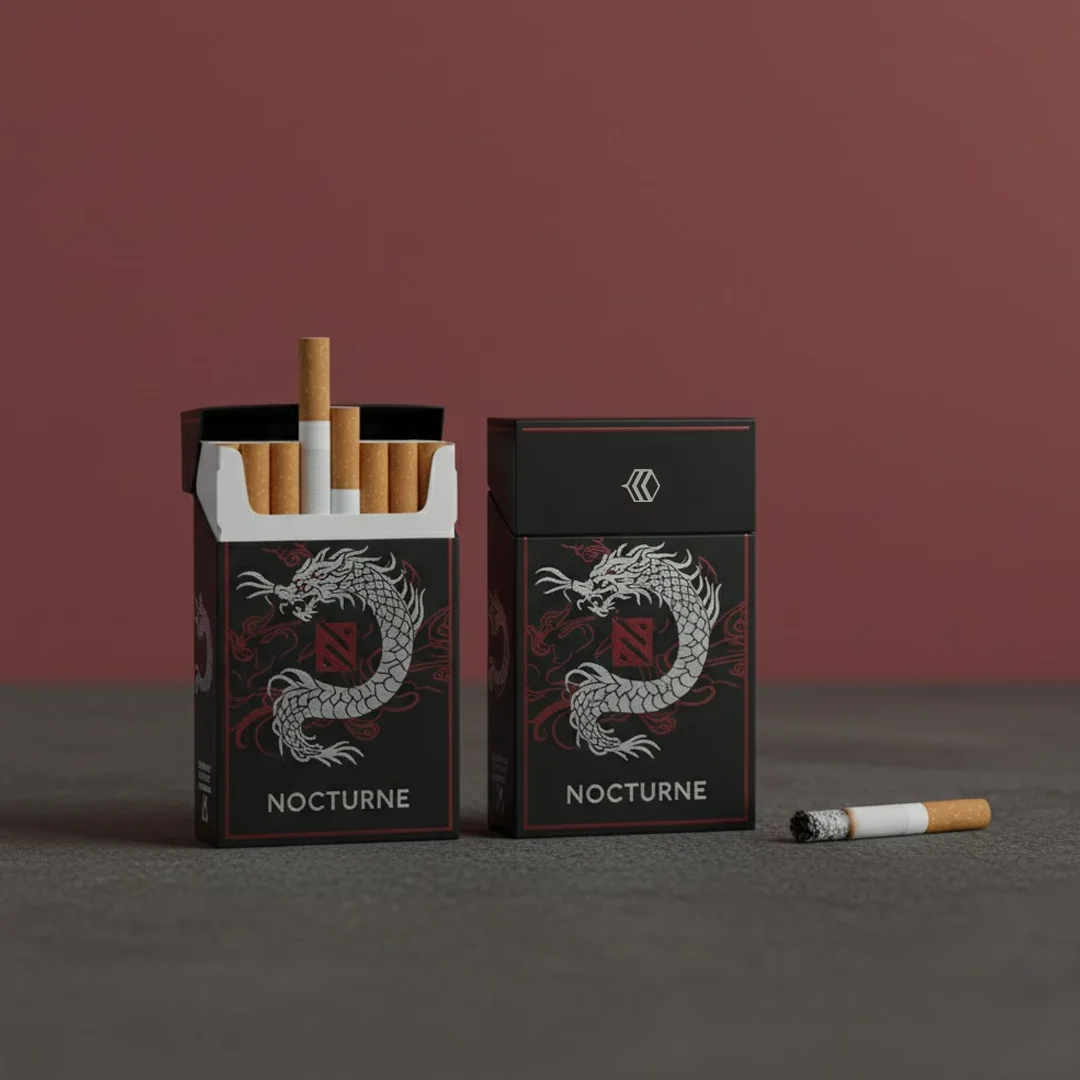 Black Cigarette Box