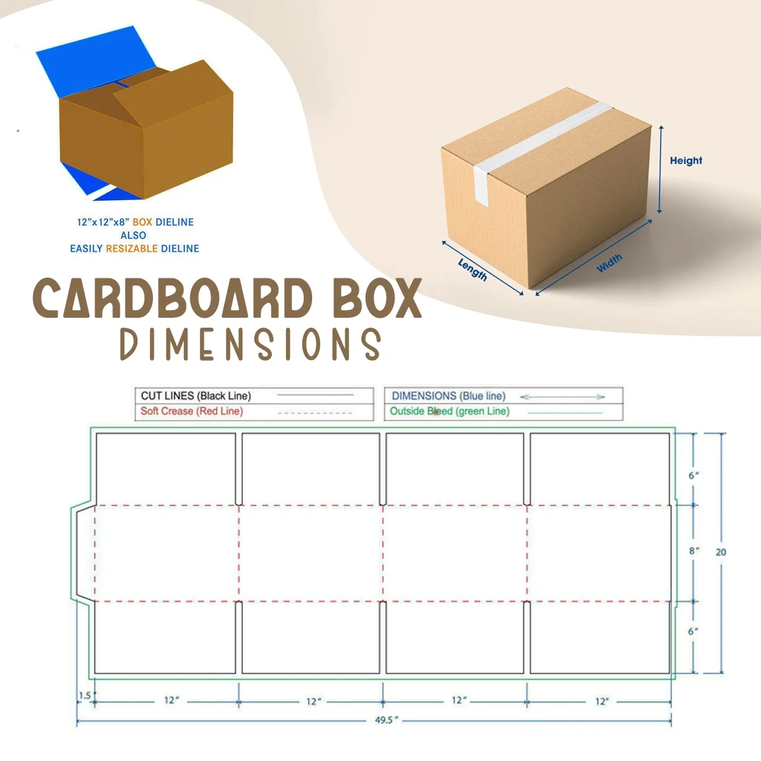 cardboard box dimensions