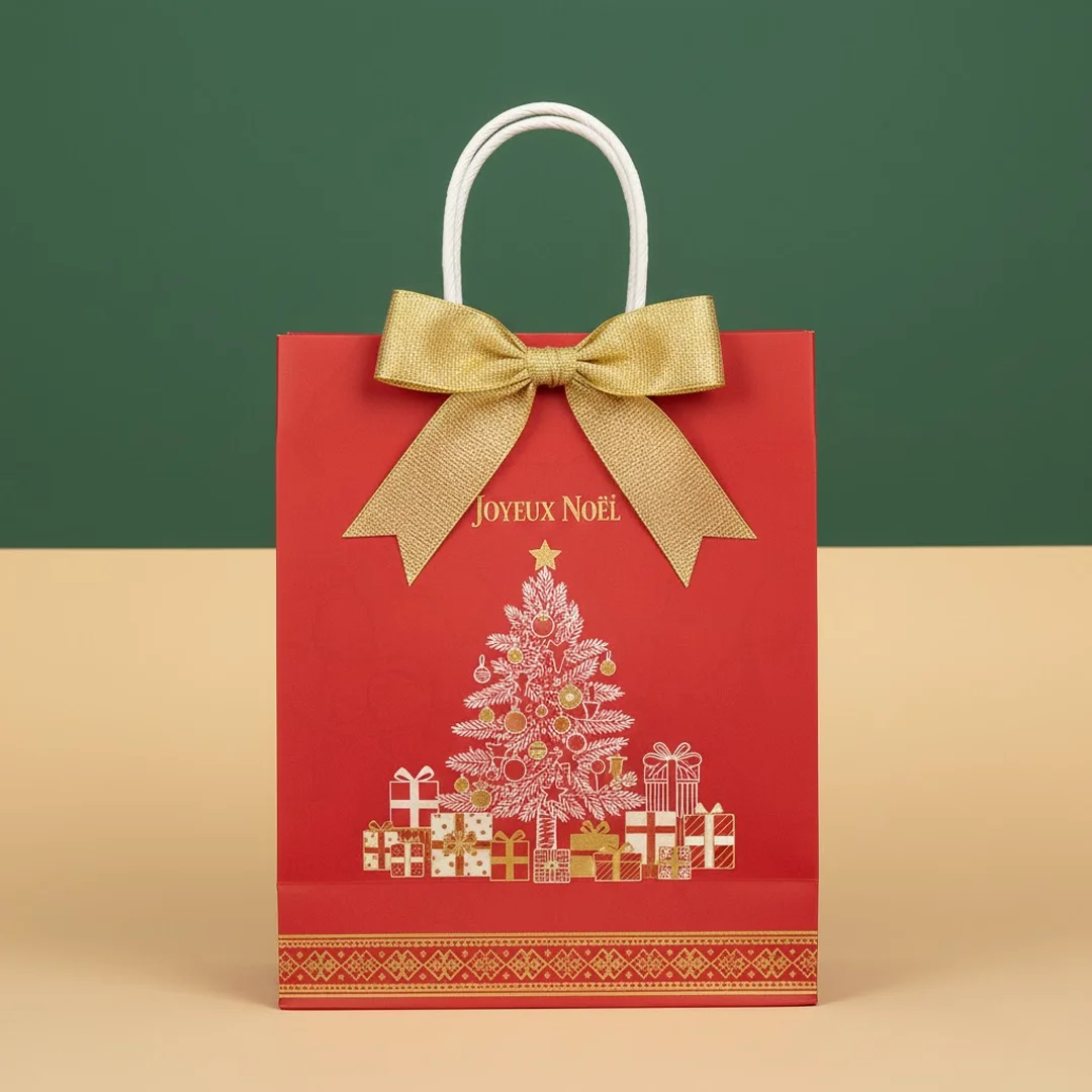 printed Christmas paper bags