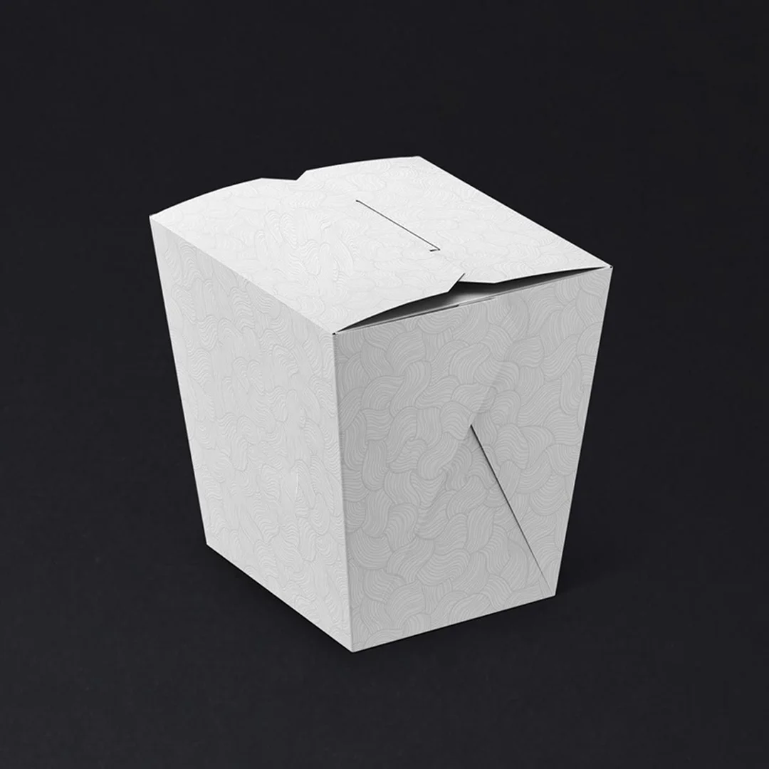 the white noodle boxes