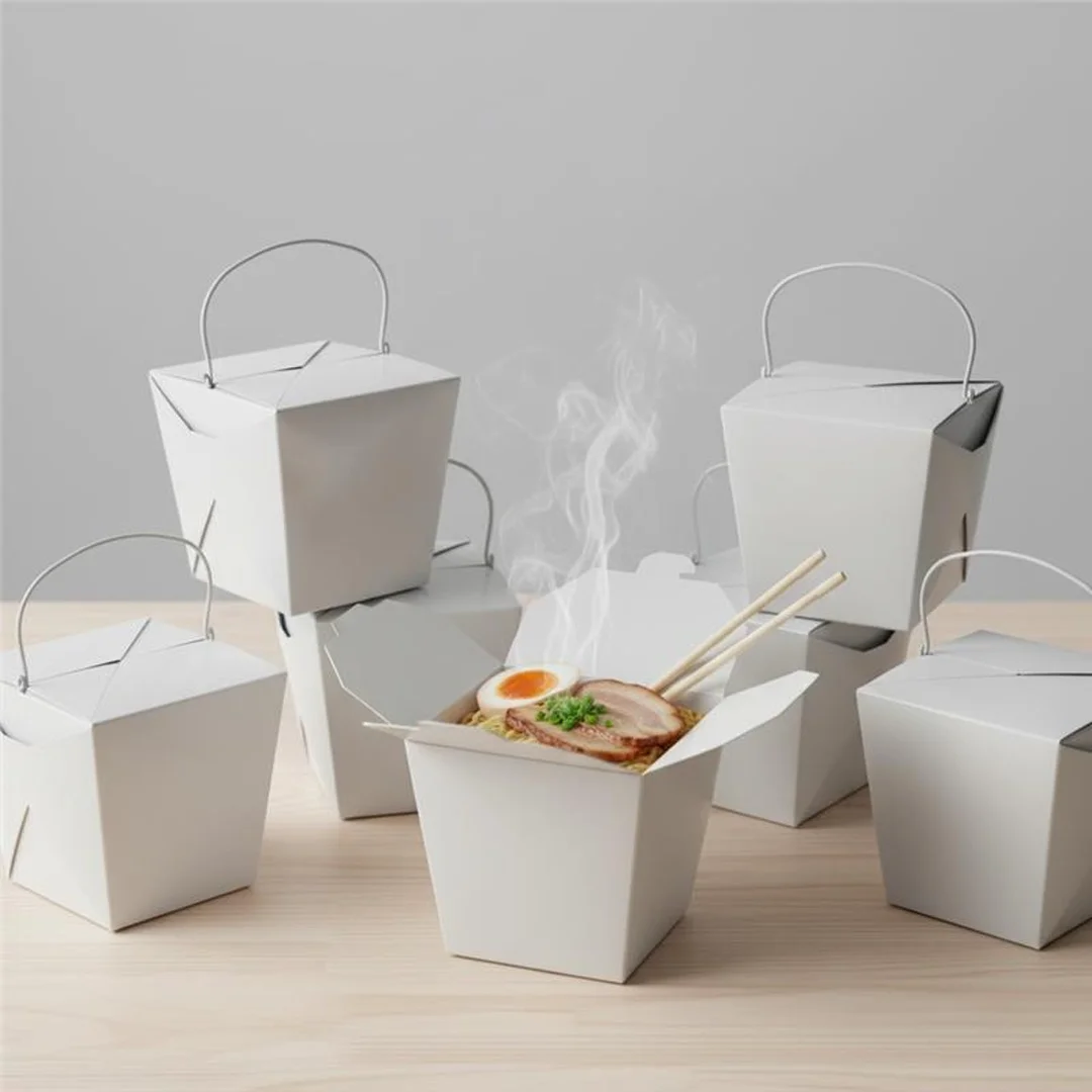 White Noodle Boxes
