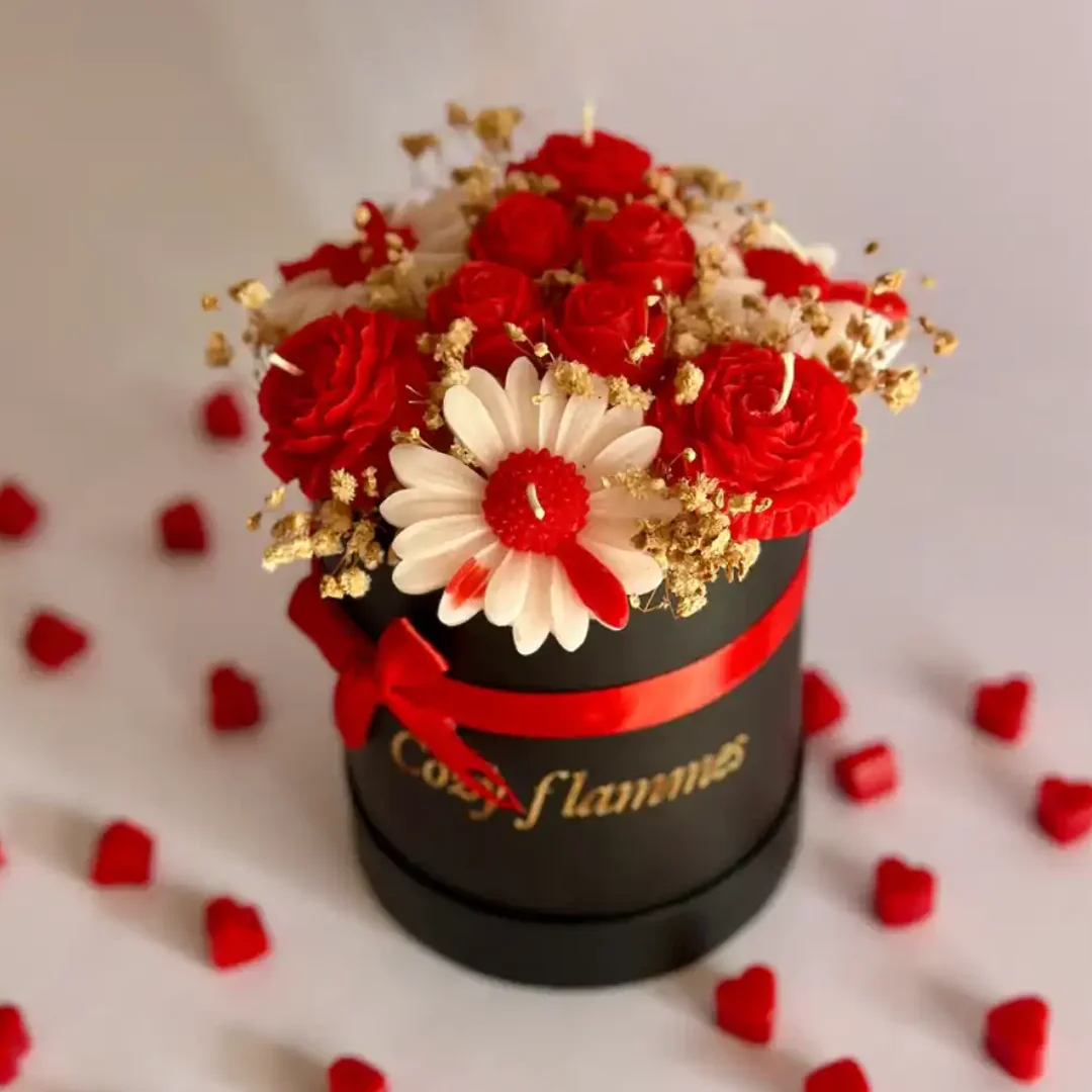 custom candle flower box