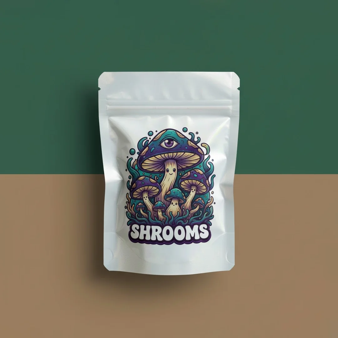 custom mushroom mylar bag