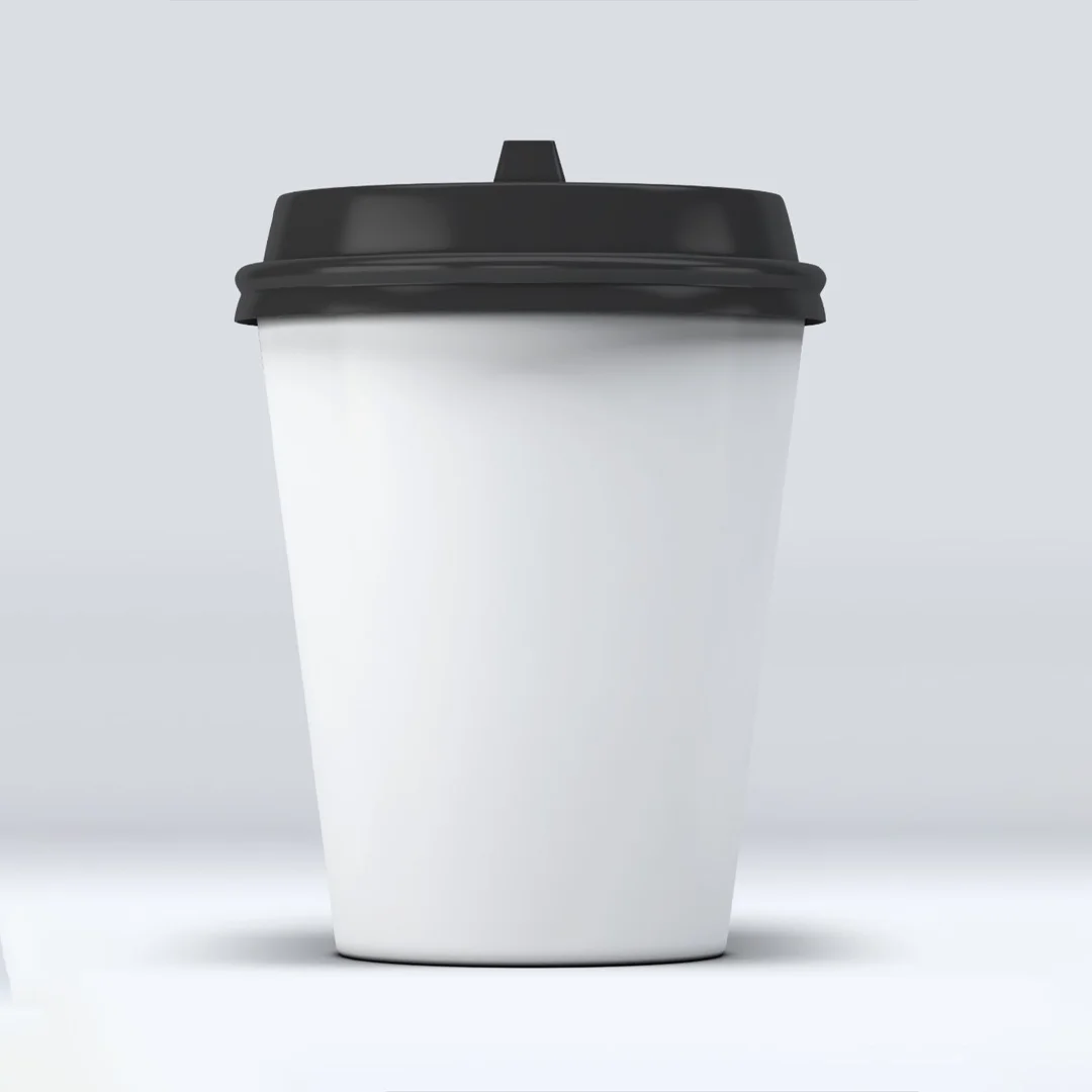 paper cups with clear lids