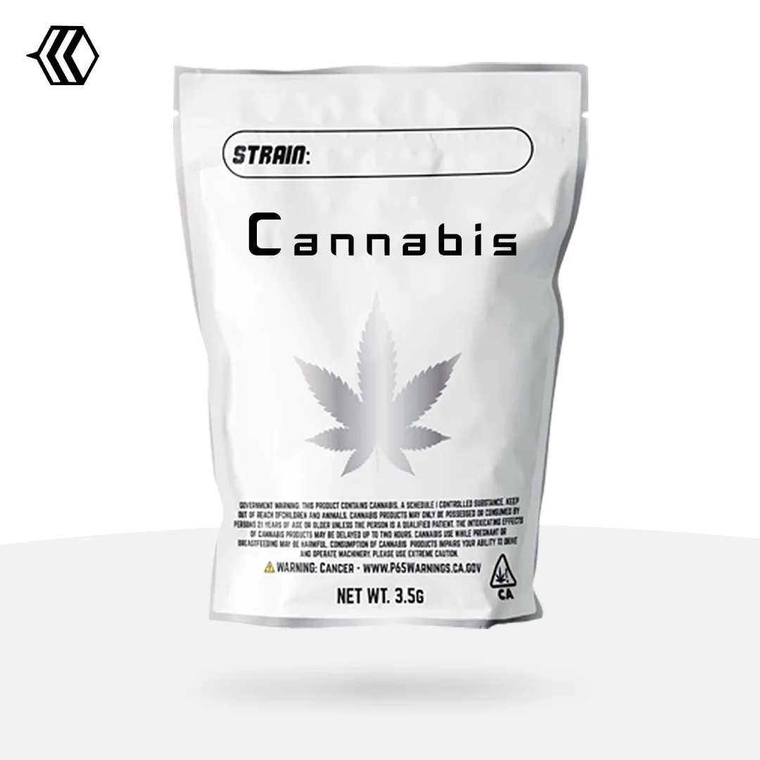 custom cannabis mylar bag