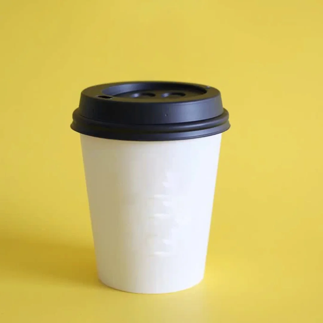 printed single wall coffee cup