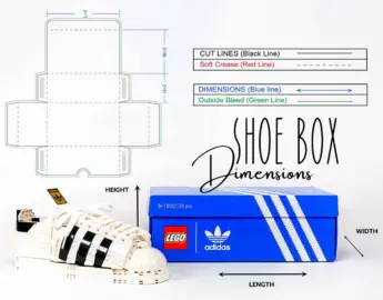 shoe box dimensions