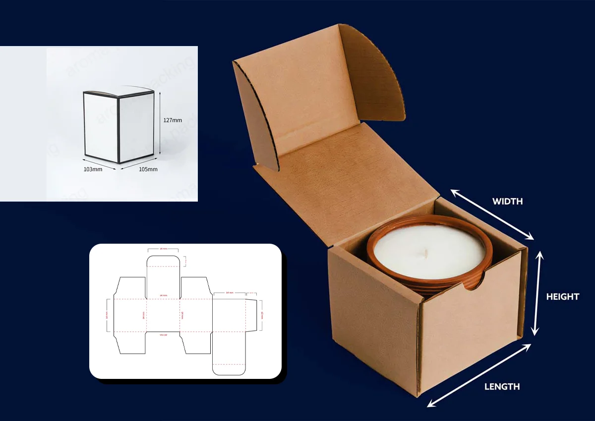 candle box dimensions