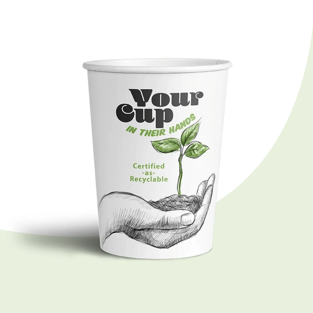 custom single wall paper cup