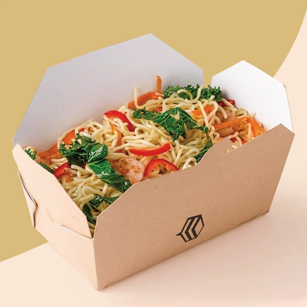 printed kraft food box
