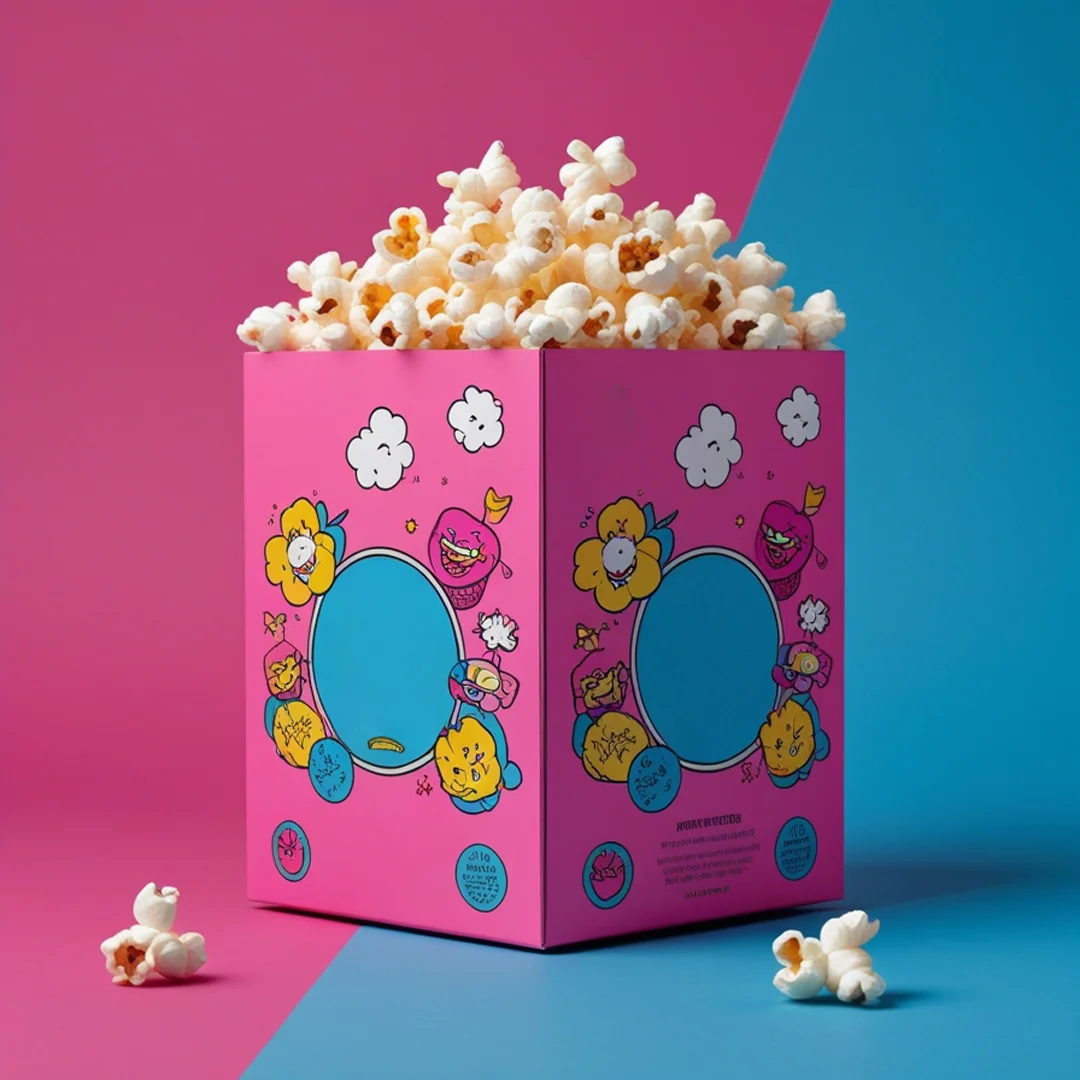 pink popcorn boxes AU