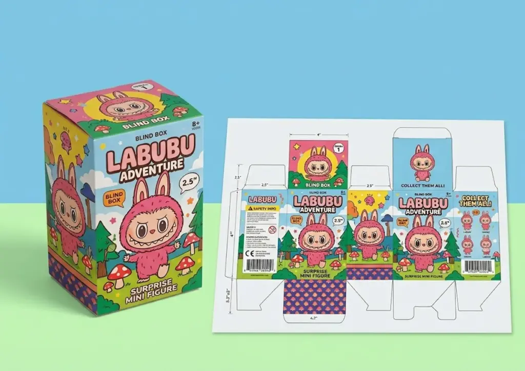 best labubu box template