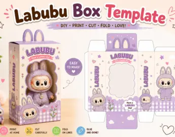 labubu box template