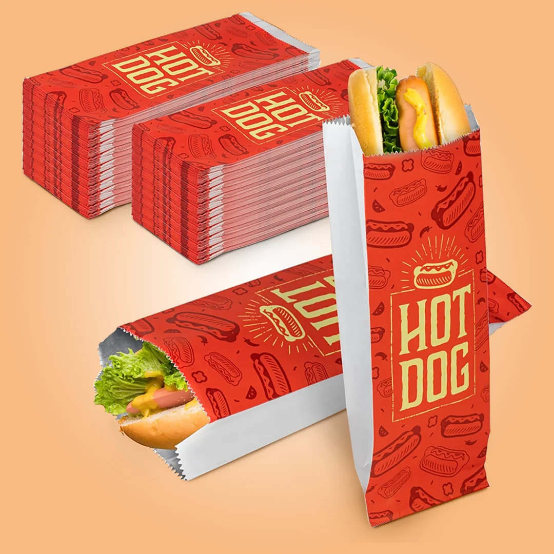 printed hot dog sleeves