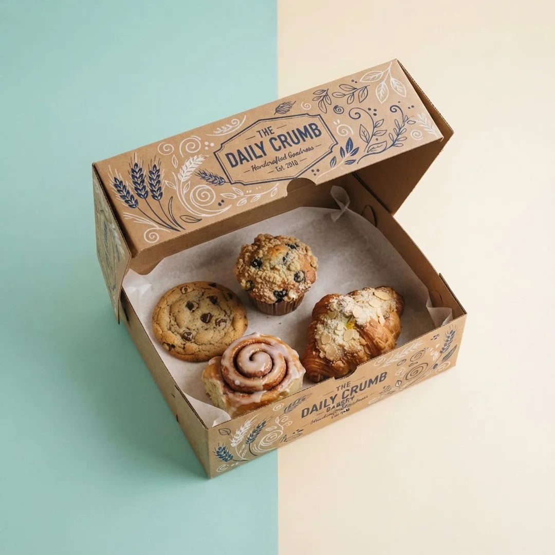 custom cardboard bakery box