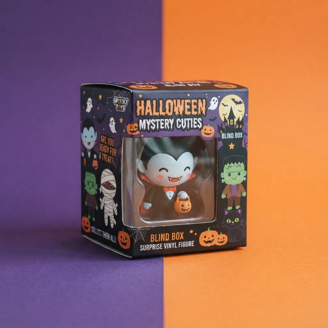 printed halloween blind box