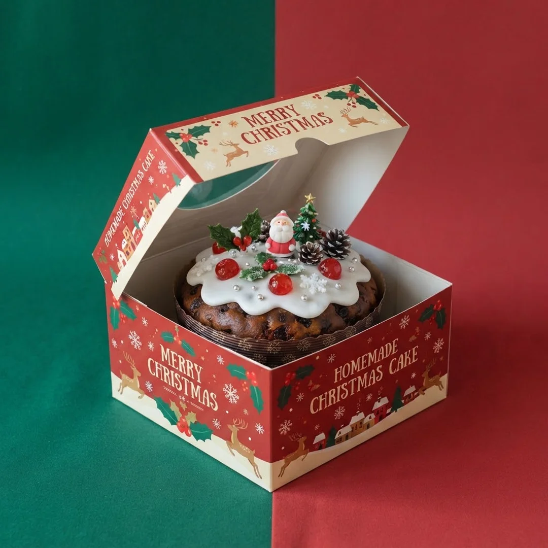 Christmas cake boxes