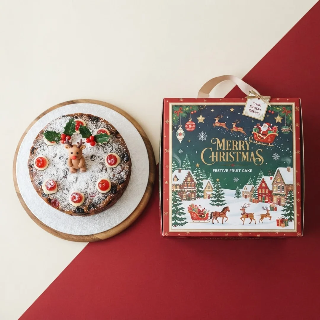 custom Christmas cake boxes