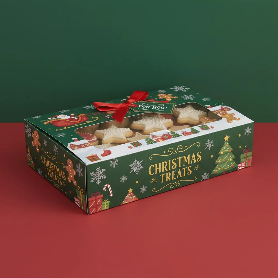 printed christmas cookie boxes
