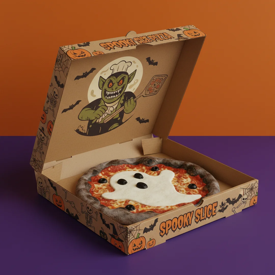 PRINTED halloween Pizza boxes