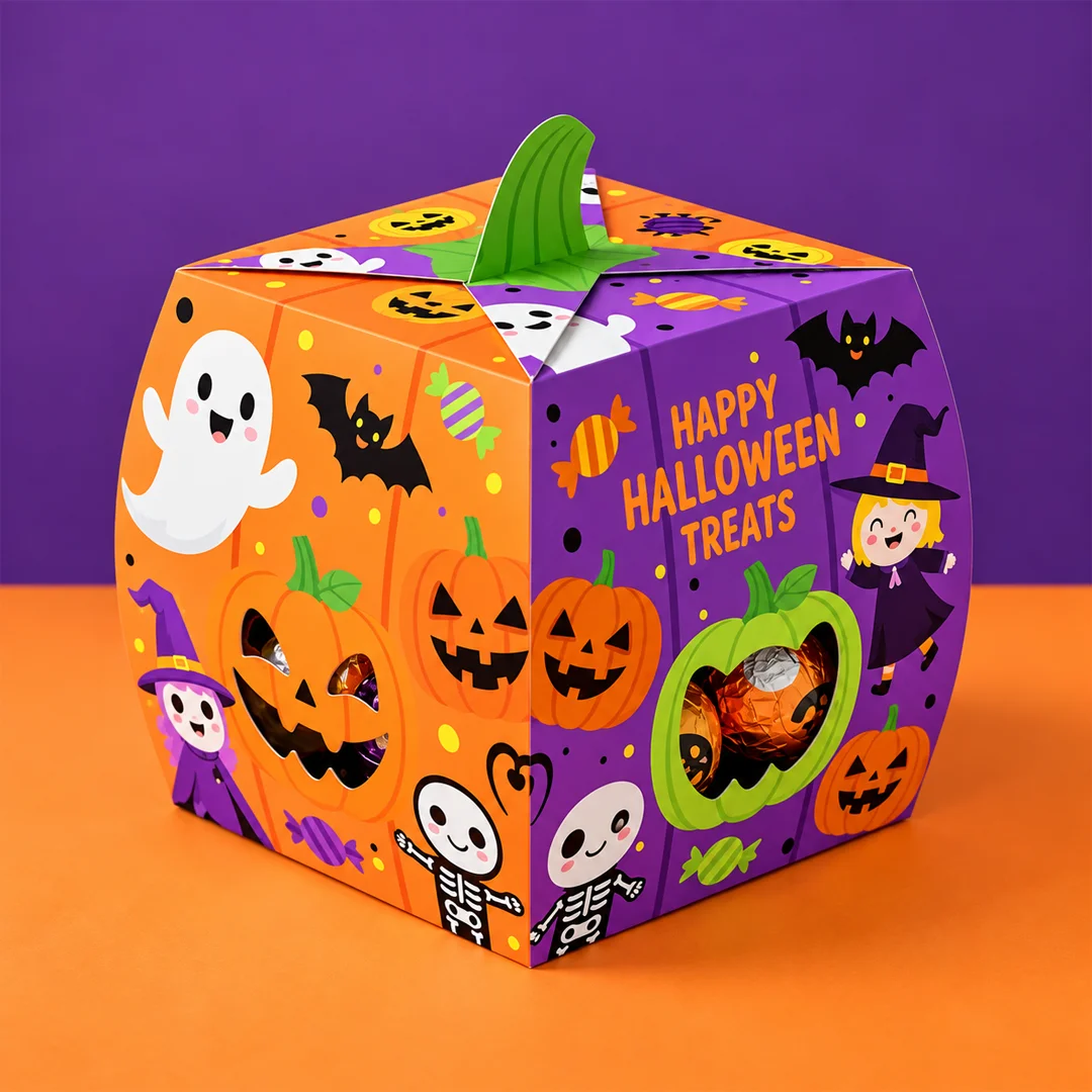 Printed halloween cardboard boxes