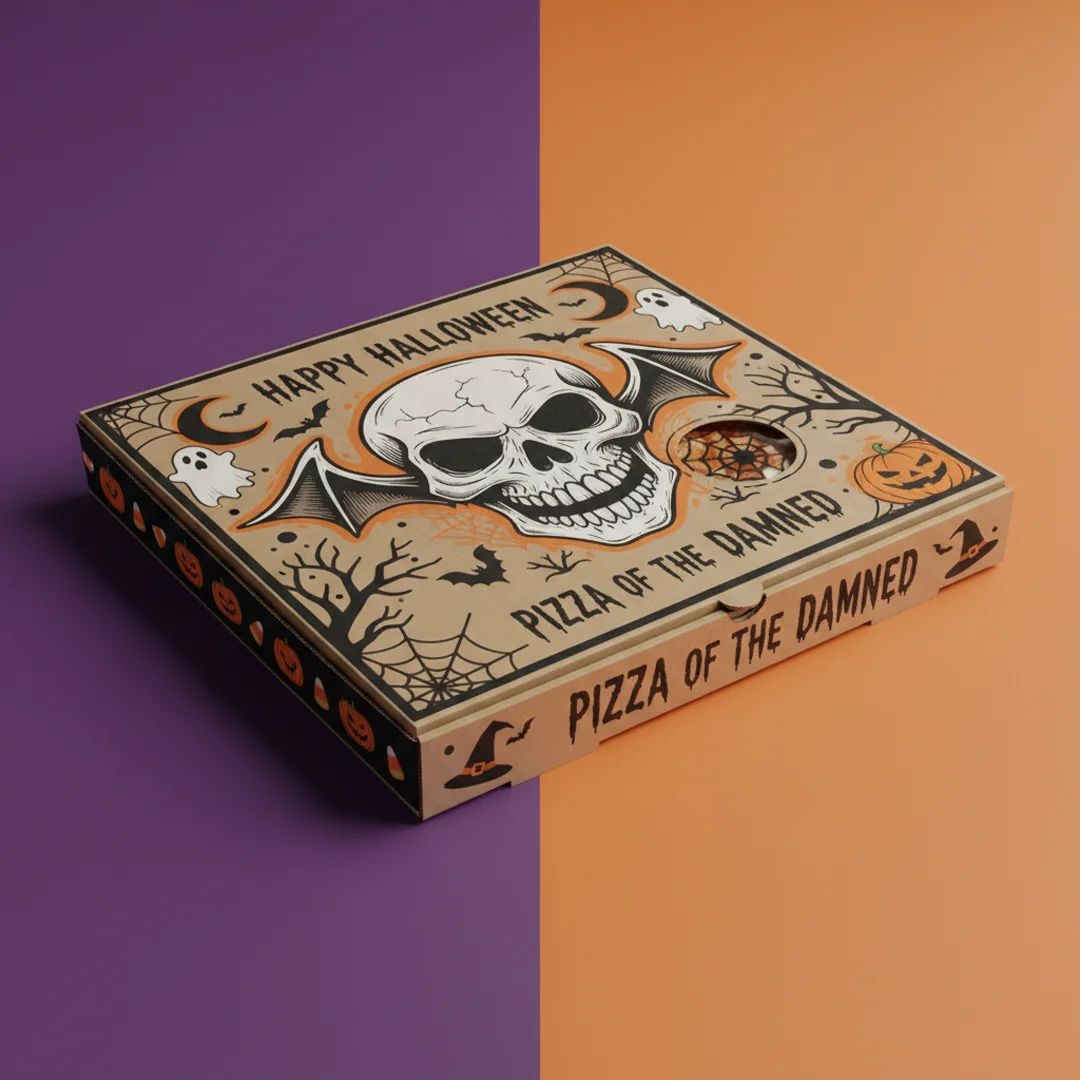 halloween Pizza boxes AU