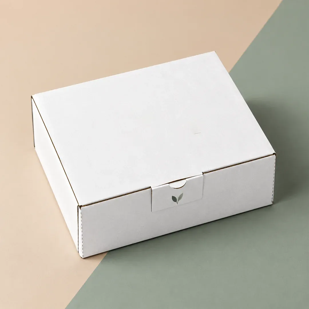 white cardboard boxes