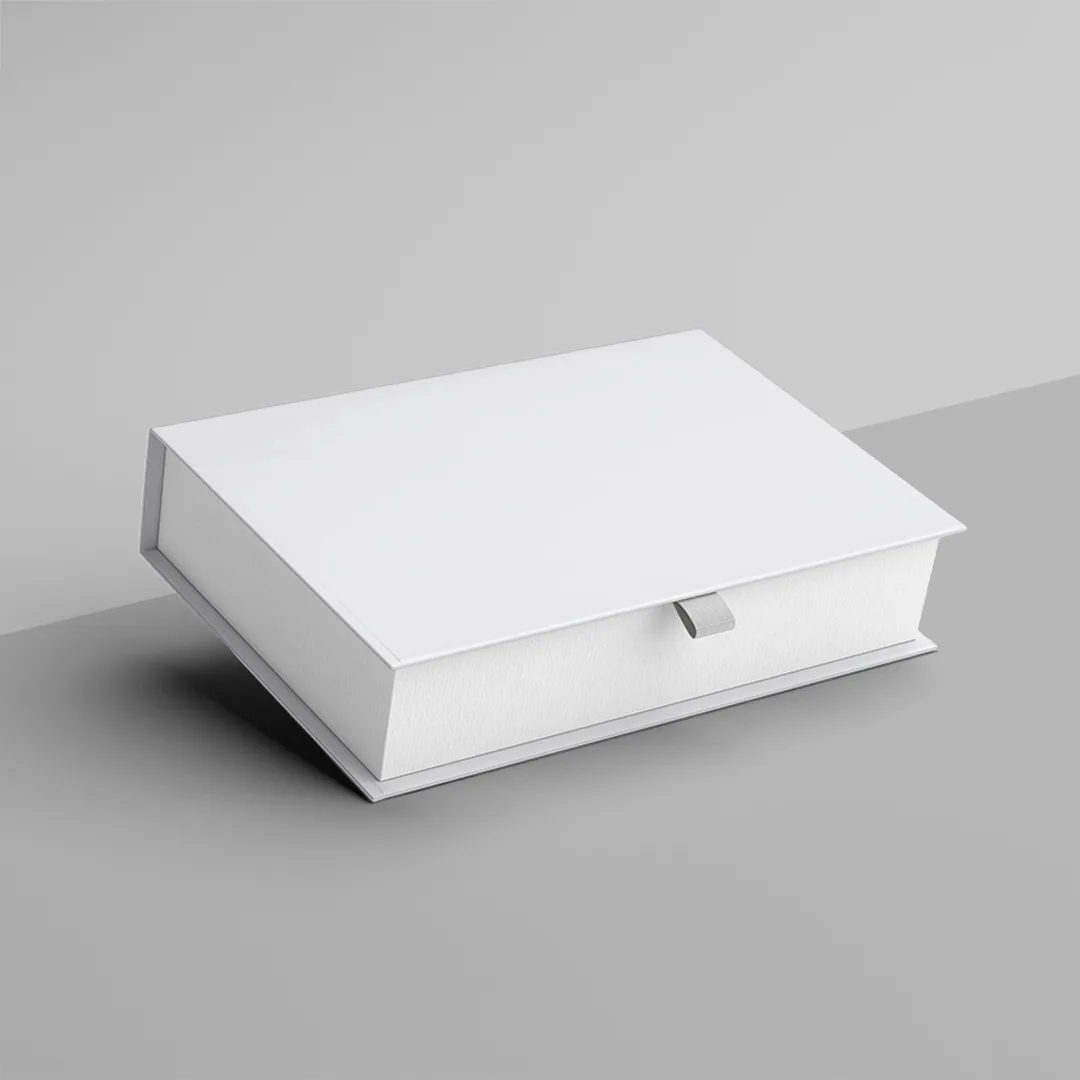 white rigid boxes